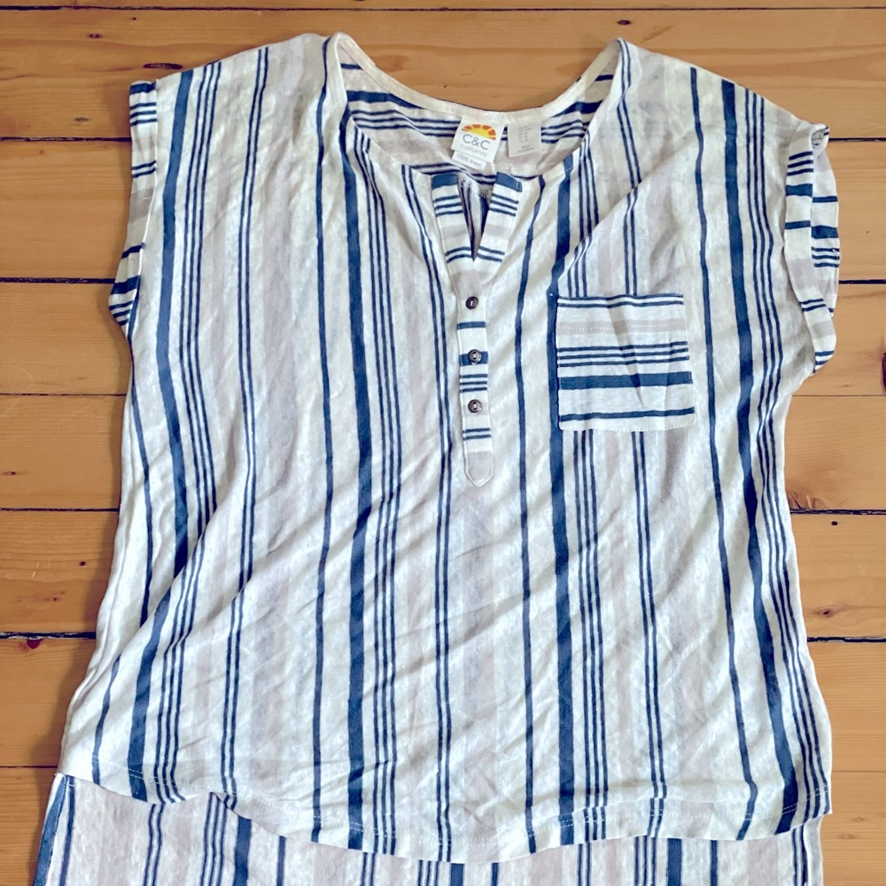 100% linen top